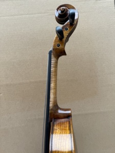 Old European Spruce Flamed Maple 4/4 Handmade Violin Quality Bridge Nice Sound Nylon String <strong>Fiddle</strong> with case - Product Image 3