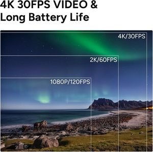 SJCAM C300 BL SJCAM C300コンパクトカメラ、3800mAhバッテリーアクションカメラ、ライブストリーミング用4Kカメラ - Product Image 2