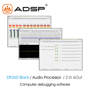 2 in 6 Out Controller Processeur Professional Delay Dj Sound System Digital Speaker Management DSP Crossover Audio Processor - Product Image 3