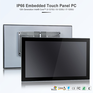 最適価格17.3 21.5 24インチ第12世代インテルI3 I5 I7タブレット工業用Pc IP66防水埋め込みファンレス工業用コンピュータ - Product Image 5