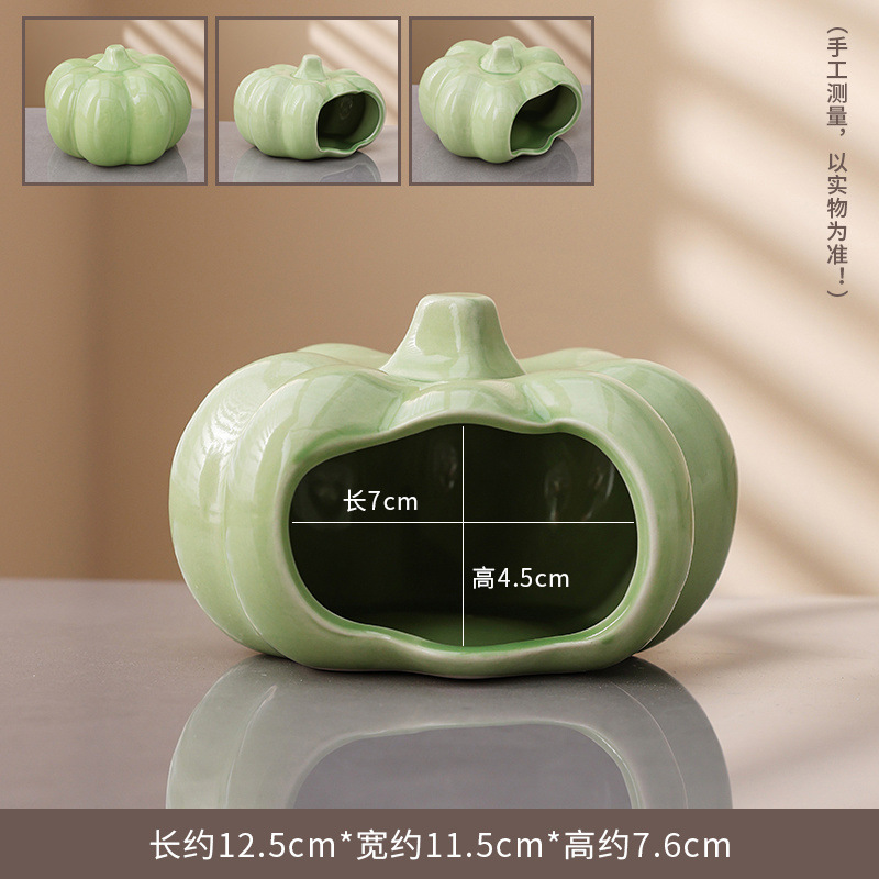 Citrouille plate verte (pour les hamsters)