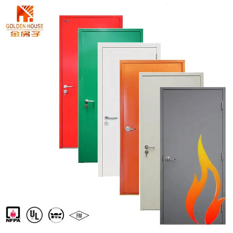 Puerta de acero a prueba de fuego, 90min, fabricación china