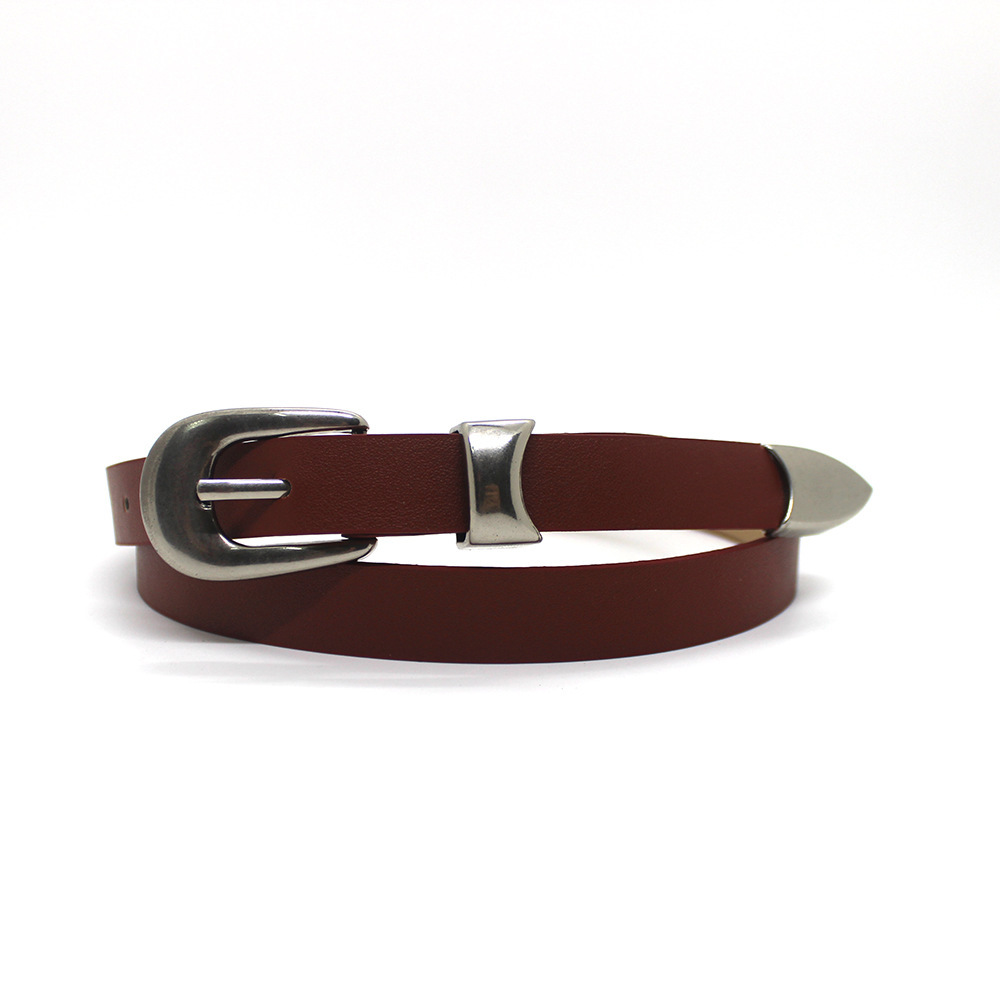 Boucle laquée mate-couleur camel foncé-longueur 105-largeur 18 cm