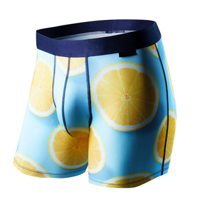 Tốt nhất bán Mens Patterned đồ lót của nam giới Boxer Briefs thể dục thể thao chạy boxer xe máy nén quần short đồ lót - Product Image 1