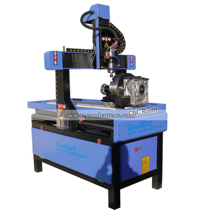 Router cnc de 4 ejes de la máquina con dispositivo rotativo para grabado de metal - Product Image 1