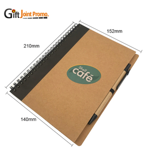 Promotional Notes Kraft Paper <strong>Notebook</strong> Custom <strong>Notebook</strong> Spiral <strong>With</strong> Pen Custom Journal <strong>Notebook</strong> - Product Image 4