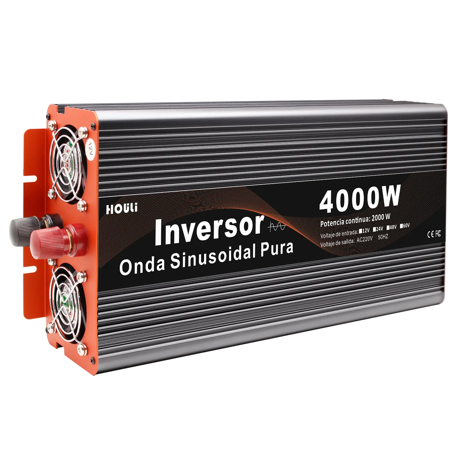 Houli Omvormers & Converters Omvormer 4000W Zuivere Sinus 12V 220V Convertidor Corriente 12V 24V 48V 60V Een 220 4000W