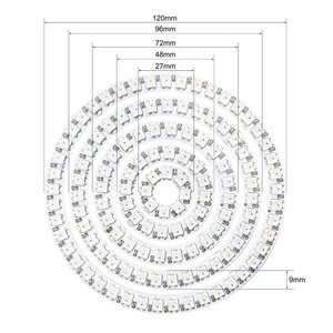 WS2812B <strong>LED</strong> Halo Angel Eyes Ring Addressable 5050 RGB 8/16/24/35/45LED DC5V <strong>IC</strong> Built-in <strong>LED</strong> Pixel <strong>Light</strong> for - Product Image 4