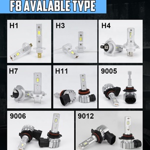 Otomotiv araba ışık hepsi bir Led sis sürüş ışıkları F8 H4 H7 H11 9005 Canbus hata ücretsiz - Product Image 6