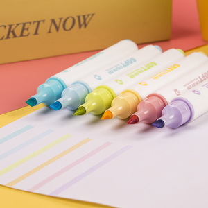 Pastel Liquid <strong>Highlighter</strong> <strong>Marker</strong> Oblique Soft <strong>Tip</strong> <strong>With</strong> Soft <strong>Chisel</strong> for Bible and Office Use No Bleed <strong>Highlighter</strong> <strong>Marker</strong> Pen - Product Image 3