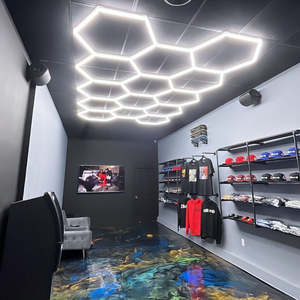 HanYin energie sparende DIY Garage Lichter für Autohaus Waschen Autos Station Bars sechseckige LED-Licht
