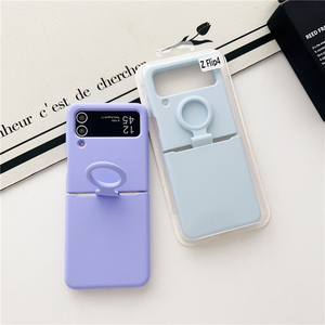 折叠彩色真flip4 flip3 flip2 flip1三星z 4 3 2 1翻转5硅外壳 - Product Image 1