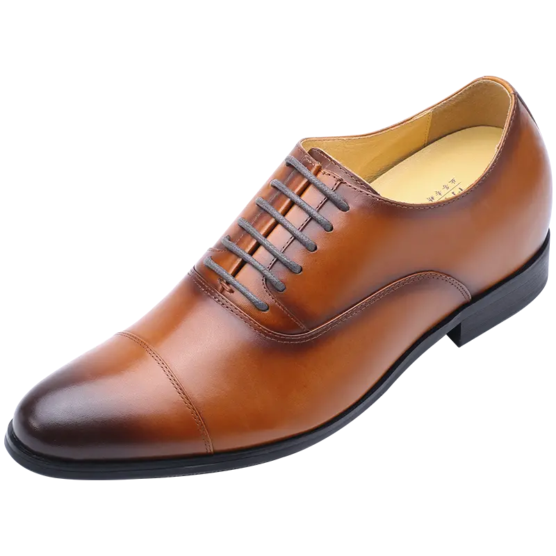 Zapatos Derby de vestir formales de cuero genuino clásico de moda para hombre, fabricante de zapatos casuales de negocios, zapatos de invierno Oxford para hombre