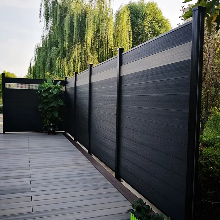 OEM/ODM/Customized Anti-uv slip resistant WPC wood plastic composite backyard Fencing