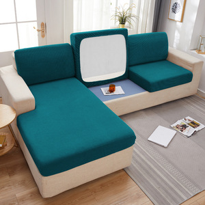 Elastik streç kanepe koltuk minderi kılıfı düz tarzı mobilya koruyucu sandalye kılıfı Slipcover yıkanabilir çıkarılabilir sandalye kanepe için