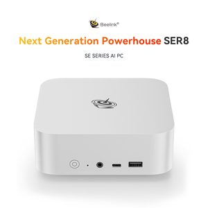 Beelink SER8 Mini PC AMD Ryzen 7 8845HS CPU 32GB DDR5 RAM 1TB NVMe PCIE 4.0 SSD Mini Computer Desktop 4K triplo schermo - Product Image 6