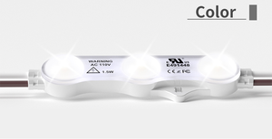 โมดูลไฟ LED RGB สําหรับการโฆษณาแบบเบาและโมดูลไฟแบ็คไลท์ LED โมดูลไฟ LED AC 110V 3W