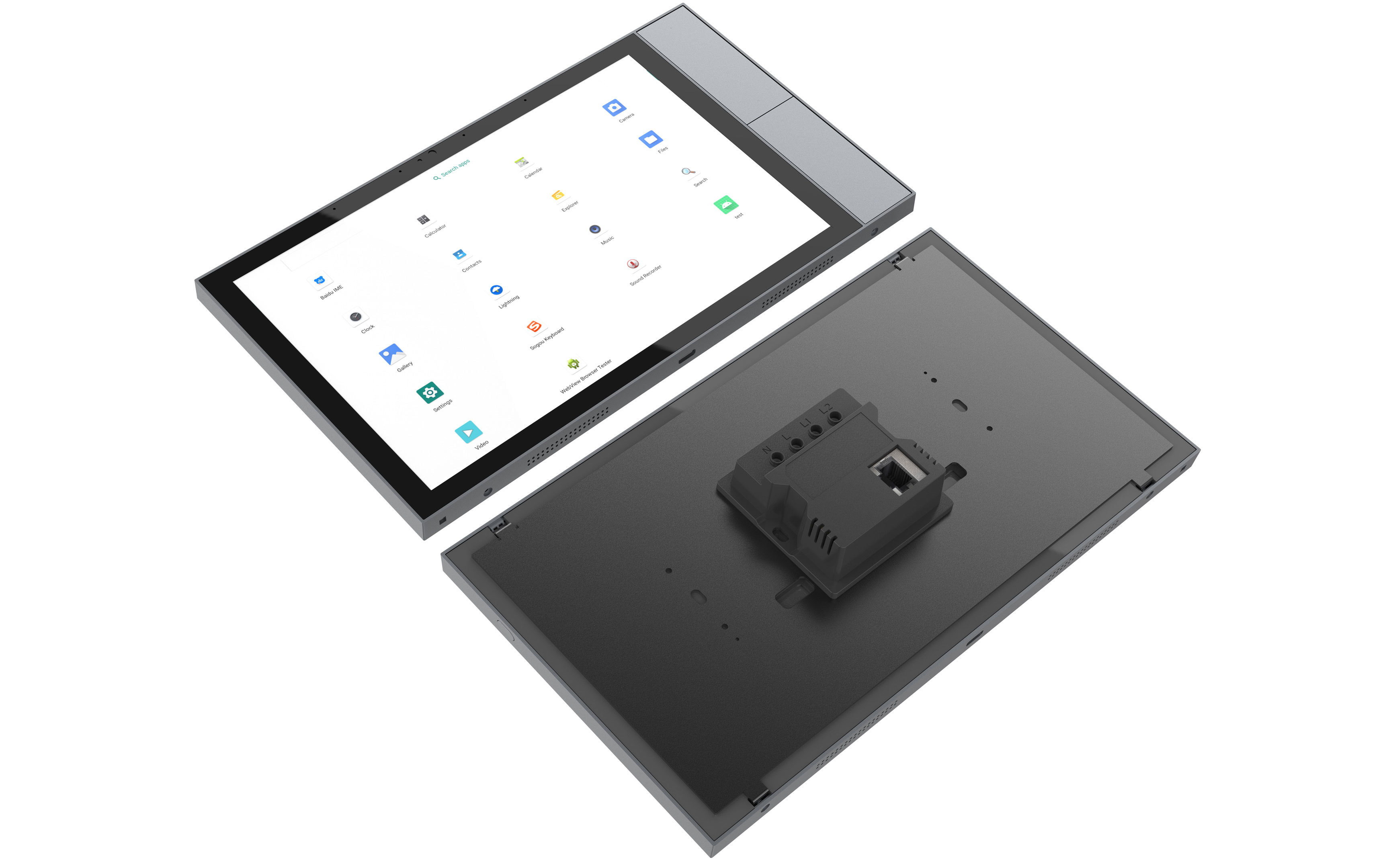 S9E-NZ Android (RJ45*1, Interruptor de Escena*4, Botón LCD ON/OFF*1) Gris