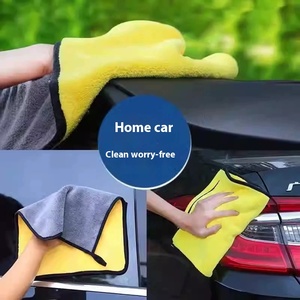 Microfiber <strong>Dual</strong>-Use Car Wash &amp; Home <strong>Towel</strong> Thickened Absorbent Coral Fleece Quick-Dry Double-Sided Car <strong>Towel</strong> - Product Image 4