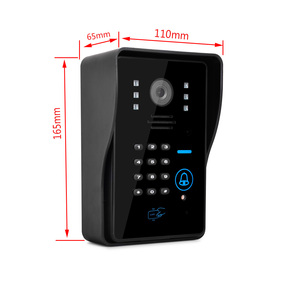 Sistema de timbre de intercomunicación visual con control remoto y desbloqueo de tarjeta Control de acceso de teléfono de videoportero para edificios - Product Image 2