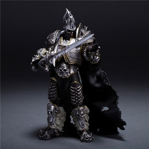 Tùy Chỉnh Phong Cách Mới Nhựa Hoạt Hình Thế Giới Của <span class=keywords><strong>Warcraft</strong></span> 7 Inch Thẻ Lich Vua Arthas Điêu Khắc Cho Hiển Thị - Product Image 2