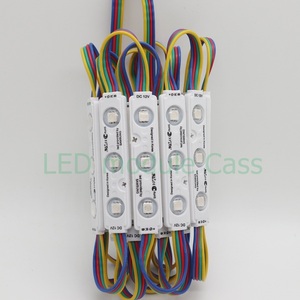 Светодиодные RGB модули smd 5050 3 светодиода 12 в 16 цветов Сменные 0,75 Вт 7515 IP65 дисплей рекламный щит smd RGB светодиодный модуль - Product Image 4