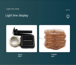 LED 33ft 100 LED Cadena de energía solar Halloween, luces de hadas cambiantes multicolores impermeables con panel solar 8 modos - Product Image 4