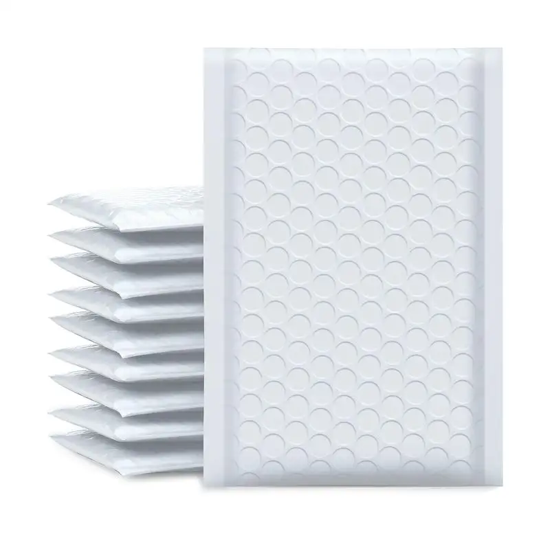 Sacchetto per pacchi bianco Logo personalizzato in plastica stampato spedizione sacchetti per corriere espresso pacchetto di bolle all'ingrosso in fabbrica per le piccole imprese