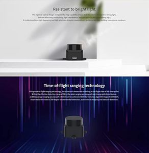Obstáculo inteligente/Robot/Maker Educación 10Hz Tasa de escaneo 12m Distancia Lidar Módulo de escáner 360 grados 2D Lidar Sensor de distancia Kit - Product Image 6