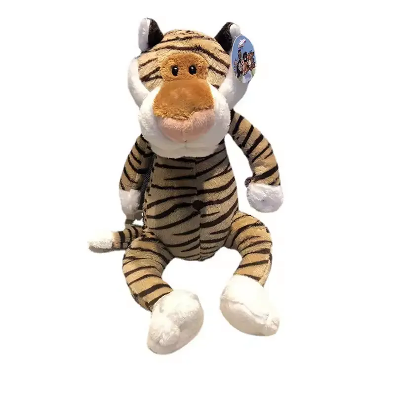 Boneco de pelúcia tigre rei da floresta OEM/ODM amostras grátis suportam brinquedos de pelúcia tigre animal personalizados