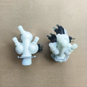 Yüksek kaliteli 220-240V çamaşır makinesi hortumları ticari çamaşır makinesi parçaları elektrik Solenoid vana 3 yollu su giriş - Product Image 3