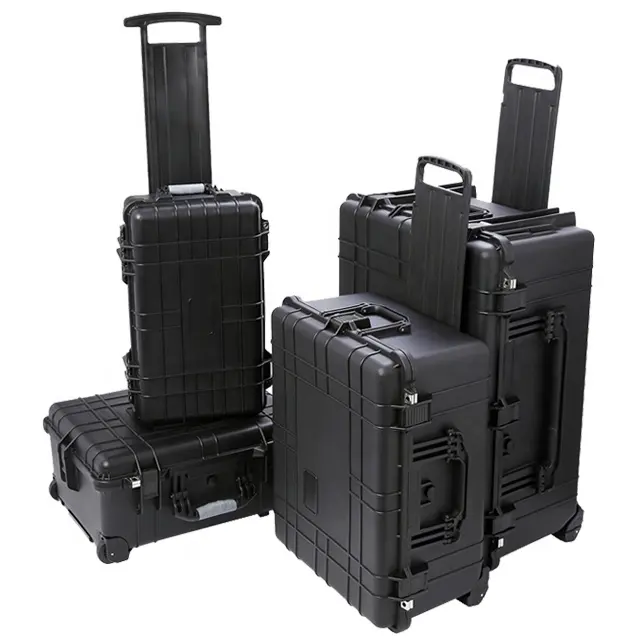 Waterdichte Schokbestendige Plastic Hard Equipment Case Met Pick N Pluck Foam Voor Camera, Laptop, Lasmachine