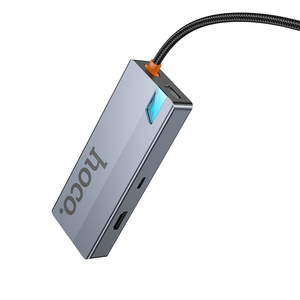 HOCO HB51 Wow 6合<span class=keywords><strong>1</strong></span>多功能转换器 (高清电视 + <span class=keywords><strong>RJ45</strong></span> + PD + USB3.0 * 3)