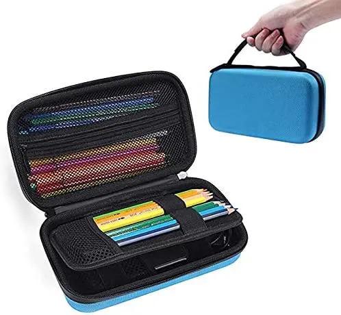 대용량 경량 세미 하드 EVA 필통 여행 휴대용 가방 펜 보호 파우치 박스