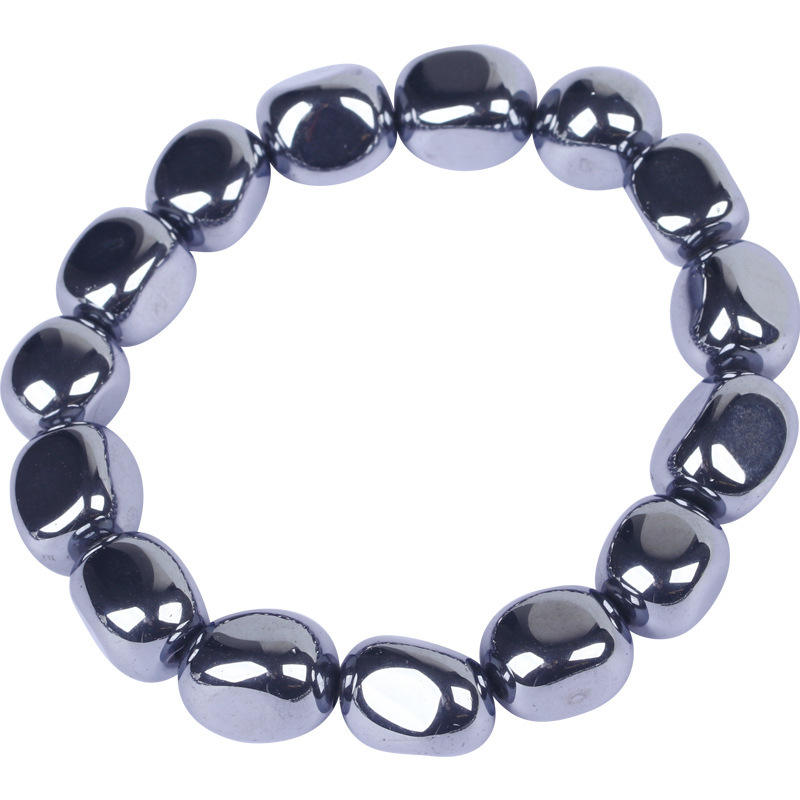 Genuine Terahertz Beads Tera Hertz Crystal Bracelet Quantum Energy Loose Elastic Terahertz Mala Diffuser Bracelet for Women Men