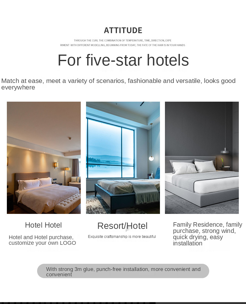 Hot sale hotel hair dryer wall-mounted hair dryer high-power hammer household wall-mounted special hair dryer custom logo