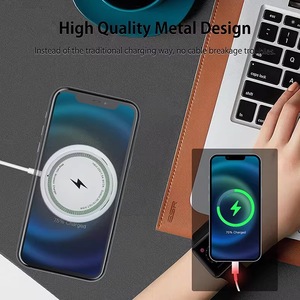 IPhone用ケーブル付き磁気ワイヤレス充電器USBType C 15 14 13 12 11 Pro Max SamsungAndroid Phonesクイック充電アダプター - Product Image 6