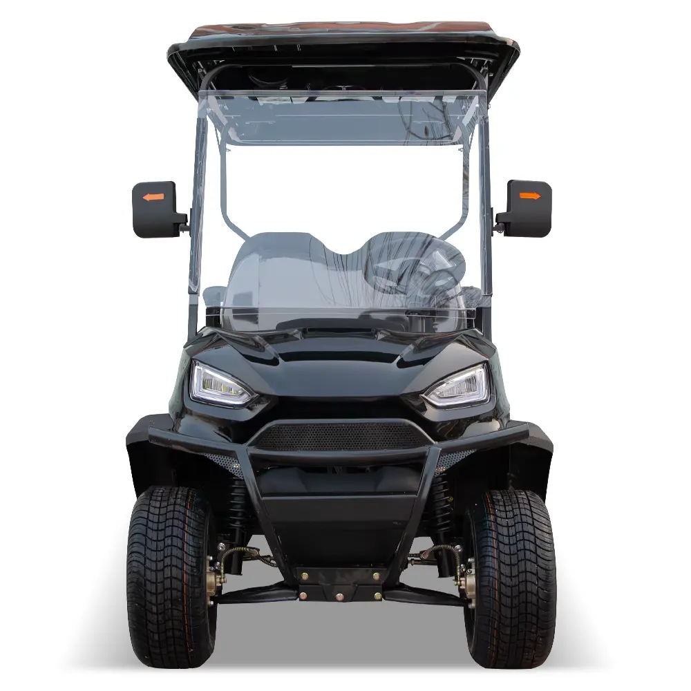 Tốt bán 72V 5KW mạnh mẽ pin lithium 14 "bánh xe màu đen 4 chỗ ngồi điện Golf giỏ hàng xe đẩy