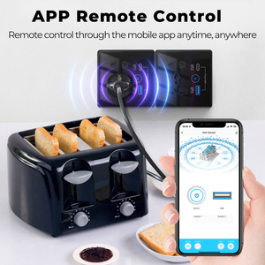 C型 + 通用串行总线快速充电，适用于美国欧盟英国插头应用遥控器图亚智能家居自动化无线墙壁通用插座 - Product Image 6