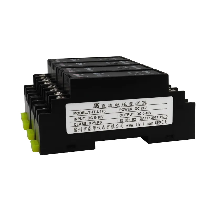 Akurasi tinggi 0-10v pasif DC tegangan Analog 4-20ma Signal Conditioner Isolator sinyal 0-20mA konverter sinyal ke PLC