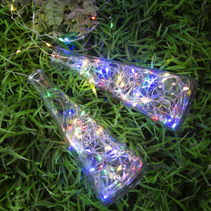 Luz LED de alambre de cobre, cadena de luces decorativas para vacaciones de Navidad, caja de batería impermeable de 8 funciones, cadena de luz de alambre de cobre - Product Image 1