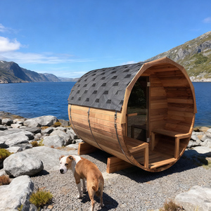 Sauna a Botte per Esterni in Legno di Cedro Massiccio Moderno, Portatile, Elettrica, a Infrarossi Lontani, per 4 Persone, con Controllo Vocale e App Mobile - Product Image 6