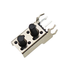 Interruttore tattile a doppio pulsante a doppia staffa 6*6 4 Pin interruttore tattile resistente alla polvere resistente alla temperatura
