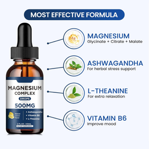 Free Sample Calcium Magnesium Glycinate Liquid Drops Herbal Supplements for Stress Relief <strong>Sleep</strong> &amp; Nerve Bowel Function - Product Image 6