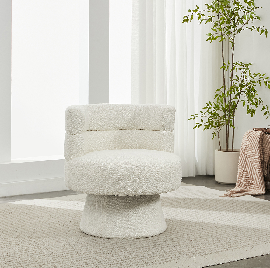 Cream White + Boucle