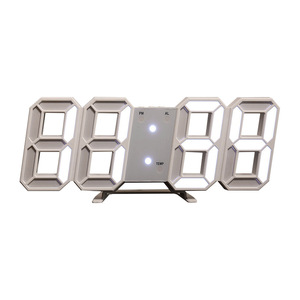 นาฬิกาปลุก LED ปรับได้12/24ชม. ปรับความสว่างได้นาฬิกาตั้งโต๊ะ3D ตั้งโต๊ะดิจิตัล