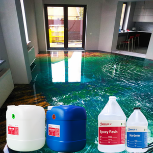 散装水晶ab胶环氧树脂/透明液体环氧树脂，用于环氧树脂3d地板批发