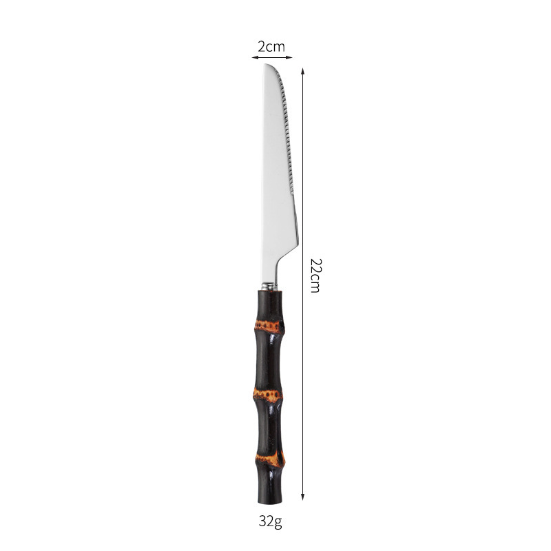 Cuchillo de mesa (plateado)