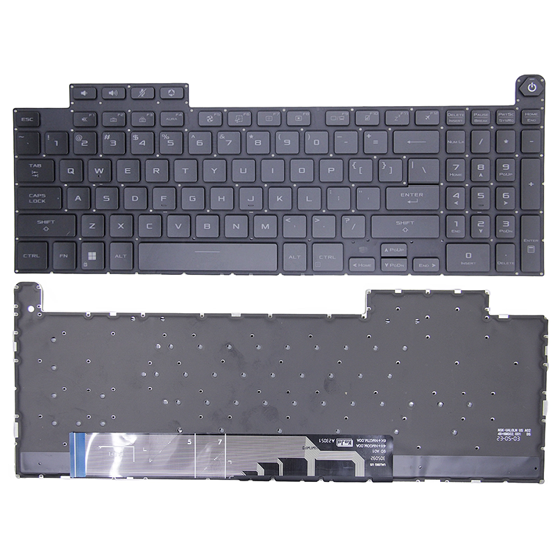 Black Words Single Backlit