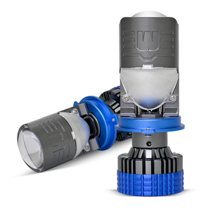 2024 yeni Led araba farlar A7 H4 küçük araba Led farlar Lens 60W yüksek ışın Mini Bi Led projektör Lens ampuller araba aksesuarları - Product Image 1
